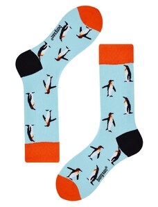 Socks Penguin veselé ponožky unisex vysoké 043