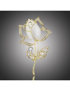 Éternelle Brož Swarovski Elements Catherina Gold - květina