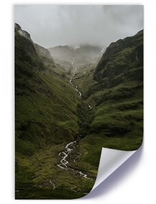 Gario Plagát Pohľad na hory v hmle Farba rámu: Bez rámu, Rozmery: 30 x 45 cm