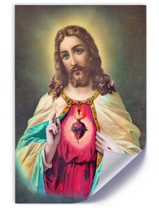 Gario Plagát Srdce Ježiša Krista Farba rámu: Bez rámu, Rozmery: 30 x 45 cm