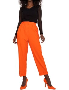 Oranžové elegantné nohavice