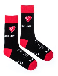 Fusakle Ponožky Úsmev ako dar Rodina čierne