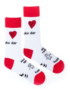 Fusakle Ponožky Úsmev ako dar Rodina biele