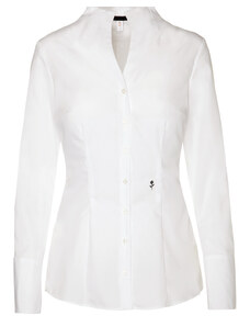 Dámska elegantná biela Non Iron Slim fit košeľa so stojačikom Seidensticker