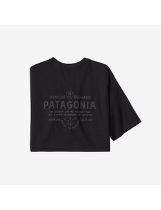 Pánske tričko Patagonia Forge Mark Responsibili-Tee - Čierne
