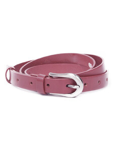 Penny belts Ružový hladký kožený dámsky opasok Kian, Velikost 105 cm