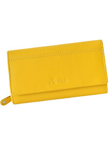 Mercucio L2511507-2 žltá kartová kožená peňaženka dámska