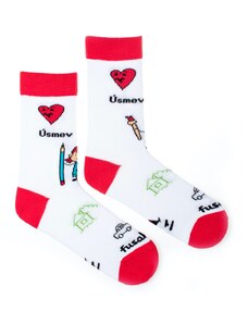 Fusakle Detské ponožky Úsmev ako dar Detičky biele