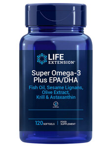 Life Extension Super Omega-3 Plus EPA/DHA 120 ks, gélové tablety