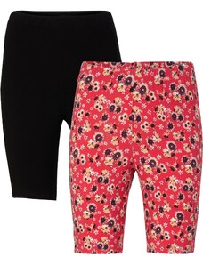 bonprix Strečové elastické šortky, 2 ks, farba ružová