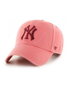 47 Brand Ružová šiltovka NY Yankees s bordovým logom