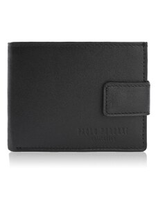PAOLO PERUZZI Klasická pánska kožená peňaženka | čierna MR-12-BL