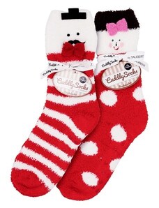 Dámske darčekové spacie protišmykové vianočné ponožky Taubert