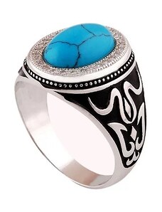 AutorskeSperky.com - Stříbrný prsten s tyrkysem - S217