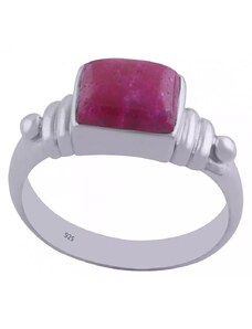 AutorskeSperky.com - Stříbrný prsten s rubínem - S1889