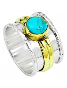 AutorskeSperky.com - Stříbrný prsten s tyrkysem - S2629