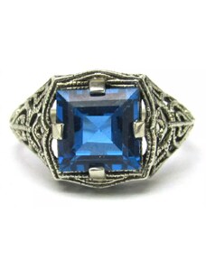 AutorskeSperky.com - Stříbrný prsten s topazem - S2964