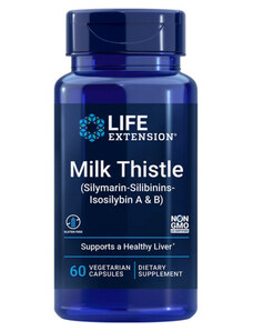 Life Extension Milk Thistle (Silymarin-Silibinins-Isosilybin A &/ B) 60 ks, vegetariánska kapsula, 750 mg