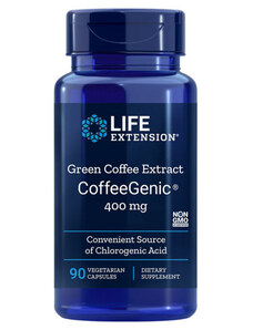 Life Extension CoffeeGenic Green Coffee Extract 90 ks, vegetariánska kapsula, 400 mg