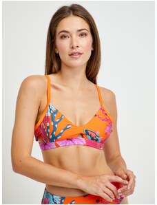 Orange Desigual Attina I Women's Patterned Swimwear Upper - Women