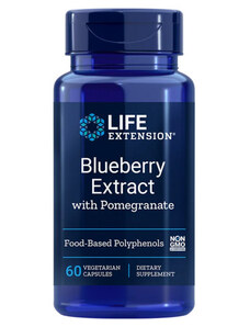 Life Extension Blueberry Extract with Pomegranate 60 ks, vegetariánska kapsula