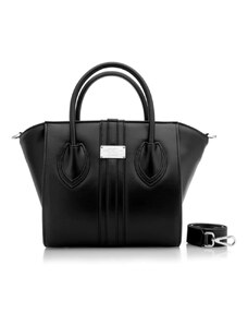 Alexandra K Vegan Leather Handbag 1.4 - Black Ink Corn