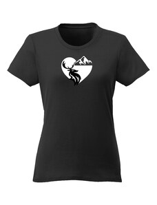 paradoo Dámske tričko "Jeleň - srdce"