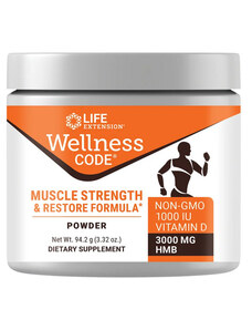 Life Extension Wellness Code Muscle Strength & Restore Formula 94,2 g, prášok