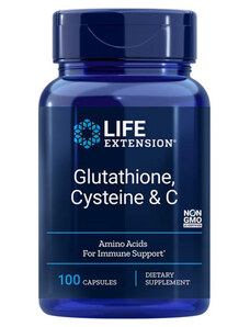 Life Extension Glutathione, Cysteine & C 100 ks, kapsule