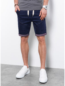 Ombre Clothing Pánske džínsové šortky Morn fialová S W361