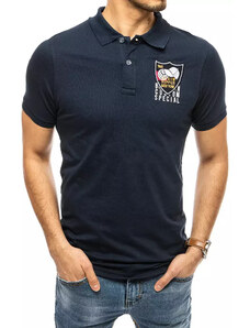 Embroidered polo shirt in navy blue Dstreet