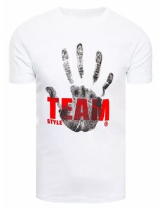 Buďchlap Originálne biele tričko s potlačou Team