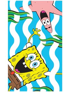 Carbotex Detský uterák Spongebob a Patrik - 100% bavlna - 30 x 50 cm