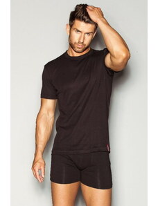 Henderson Pánske bavlnené spodné tričko s krátkym rukávom 100% bavlna George 1495 J41 čierne, Farba čierna (J41)