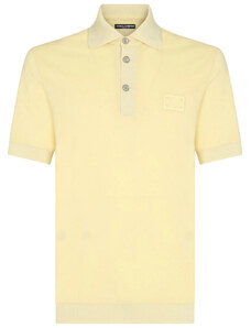 DOLCE & GABBANA Label Yellow polo tričko