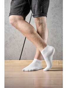 BRODRENE Pánske členkové ponožky 41-43 | biela R1045B