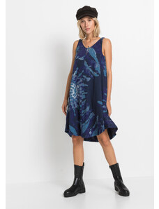 bonprix Šaty s batikovaným vzorom, farba modrá