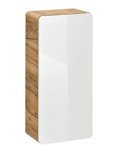 NK-P Kúpeľňová skrinka CMD ARUBA WHITE 830 dub wotan/biely lesk