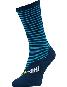Unisex cyklo ponožky Silvini Ferugi tmavo modrá/žltá