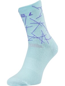 Unisex cyklo ponožky Silvini Aspra tyrkysová/fialová