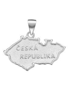 OLIVIE Strieborná mapa ČESKÁ REPUBLIKA 6096