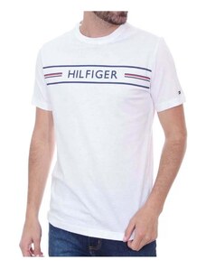 Pánské bílé triko Tommy Hilfiger SLIM FIT