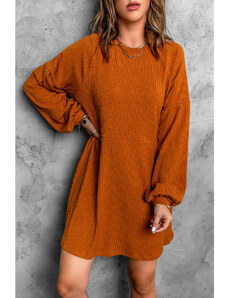 OMG dámske pletené šaty Levande oranžová XL