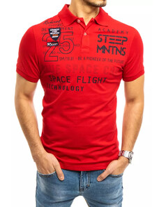 Dstreet pánske polo tričko s potlačou Lakshman červená L PX0467