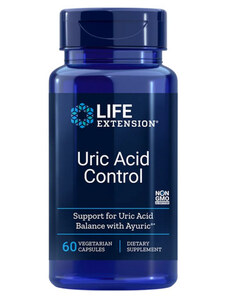 Life Extension Uric Acid Control 60 ks, vegetariánska kapsula, 500 mg