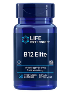 Life Extension B12 Elite 60 ks, pastilka, 1000 µg