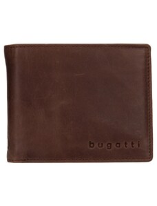 Pánska kožená peňaženka Bugatti Michael - tmavo hnedá