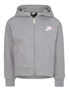 Nike club fleece high low fz hoodie GREY