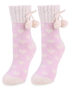 Dámske froté ponožky N65 Marilyn-UNI-Ružová