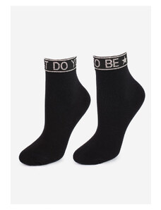 Dámske ponožky FORTE S53 Marilyn-Uni-čierna/strieborná